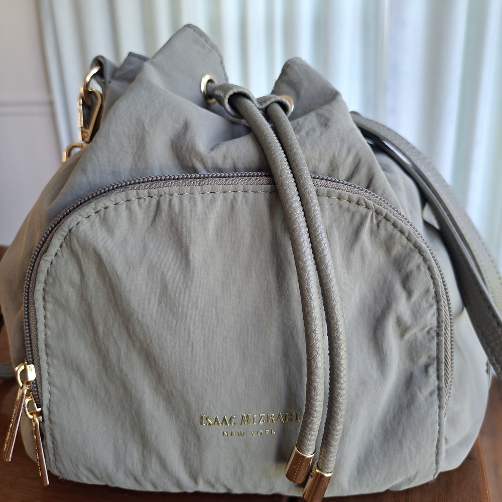 Isaac Mizrahi Gray Bucket Bag